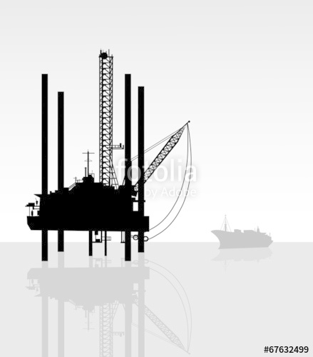 439x500 Oil Refinery Vector Stock Image And Royalty Free Vector
