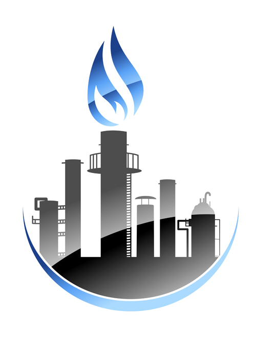 500x686 Oil Refinery Industry Logo Vector Free Download
