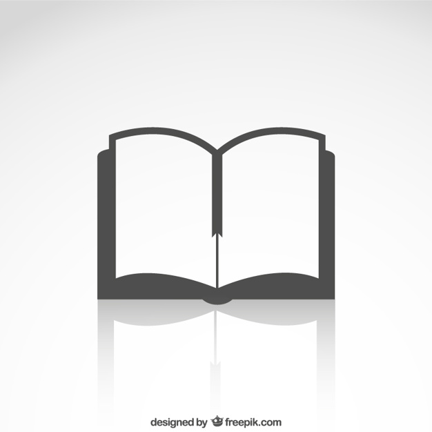 626x626 Open Book Icon With Reflection Vector Free Download