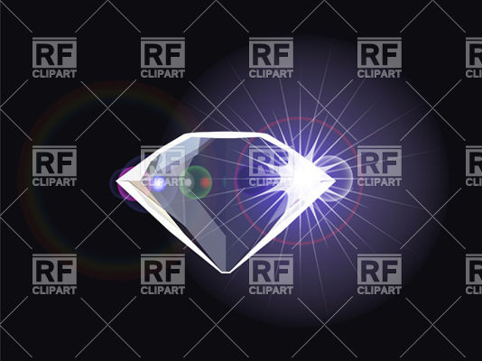 534x400 Glare Diamond With Light Reflection Vector Image Of Backgrounds