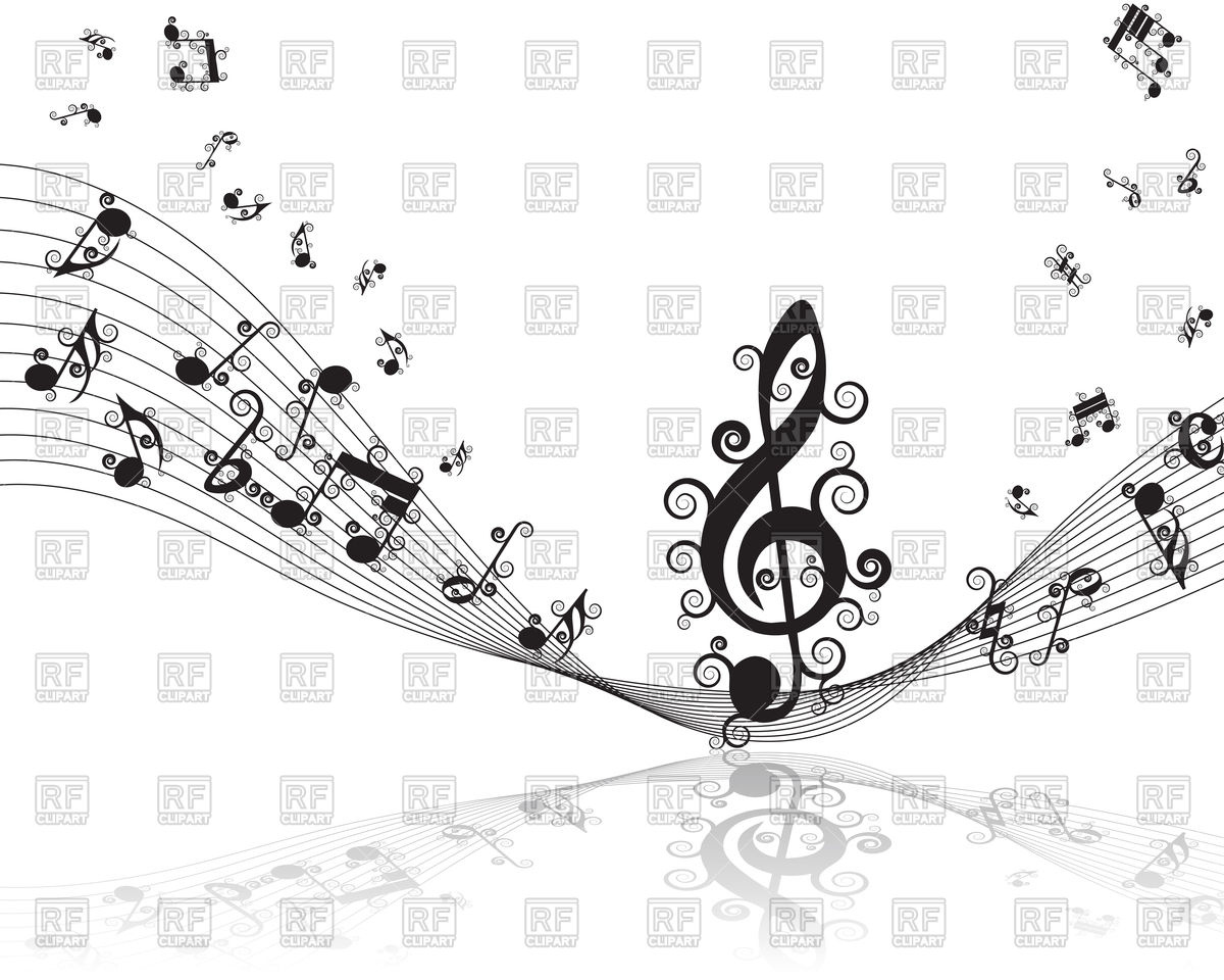 1200x960 Musical Background With Reflection Vector Image Of Backgrounds