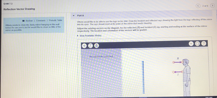 700x318 Solved Chw Reflection Vector Drawing Part A Review