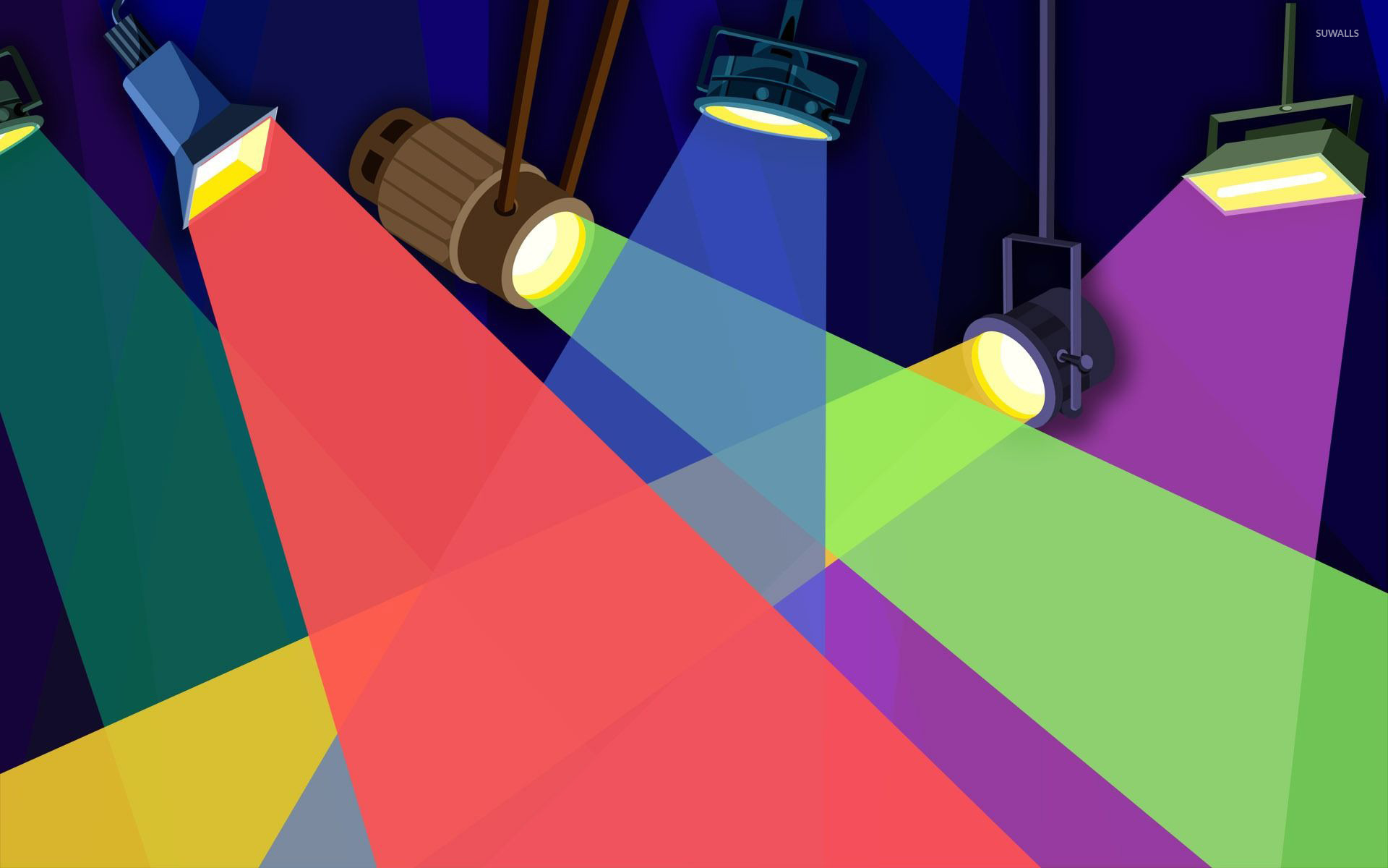 Multicolored Reflector Lights Wallpaper 1920x1200 Multicolored Reflector Lights Wallpaper