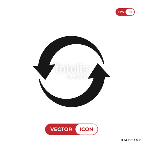 500x500 Refresh Icon Vector Stock Image And Royalty Free Vector