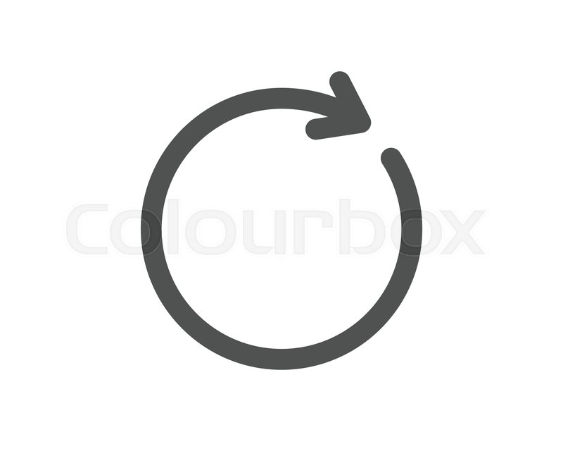 800x647 Refresh Icon Rotation Arrow Sign Stock Vector Colourbox