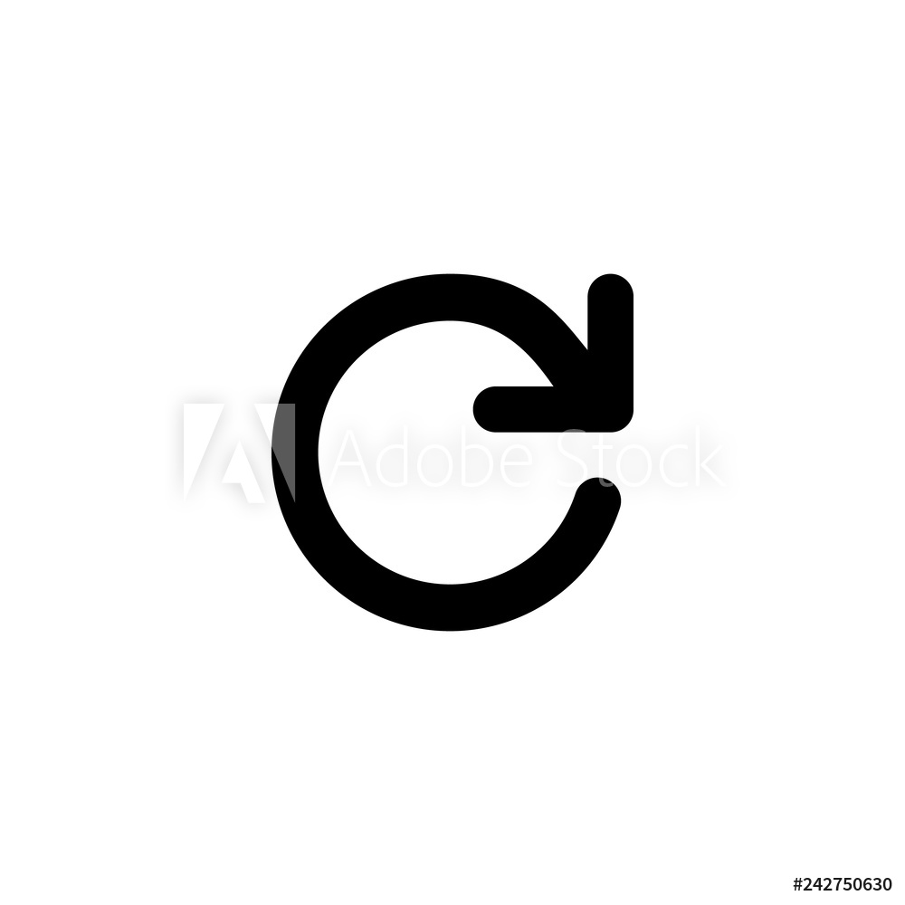 1000x1000 Photo Art Print Refresh Icon Vector Refresh Vector Graphic