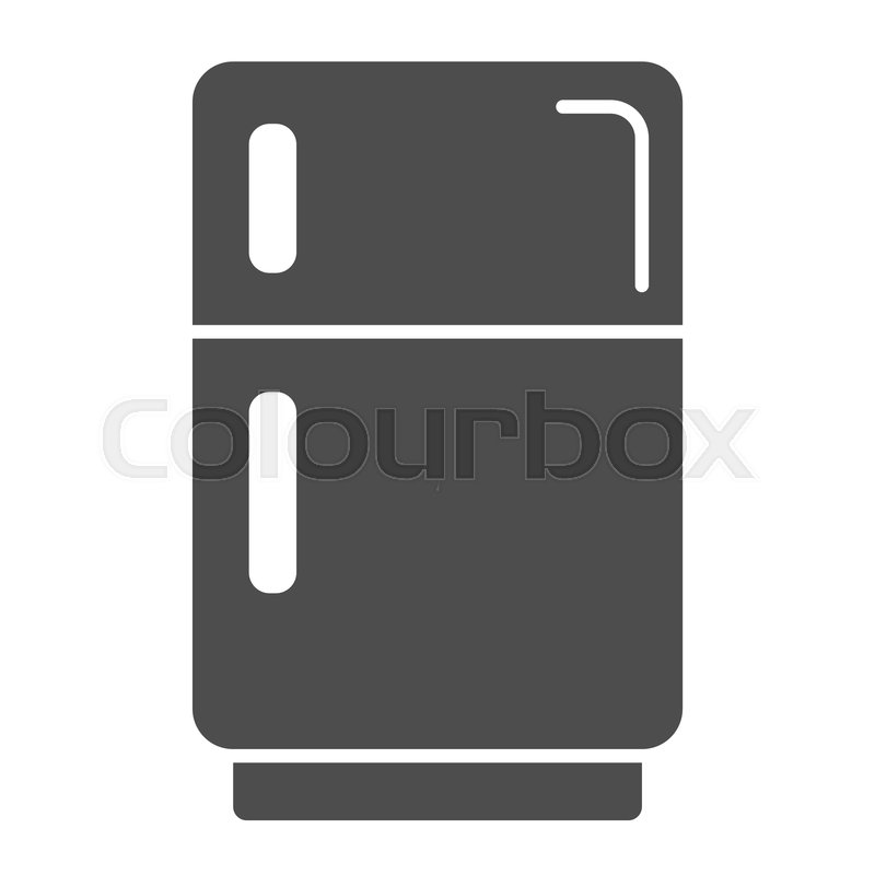 800x800 Fridge Solid Icon Refrigerator Vector Stock Vector Colourbox