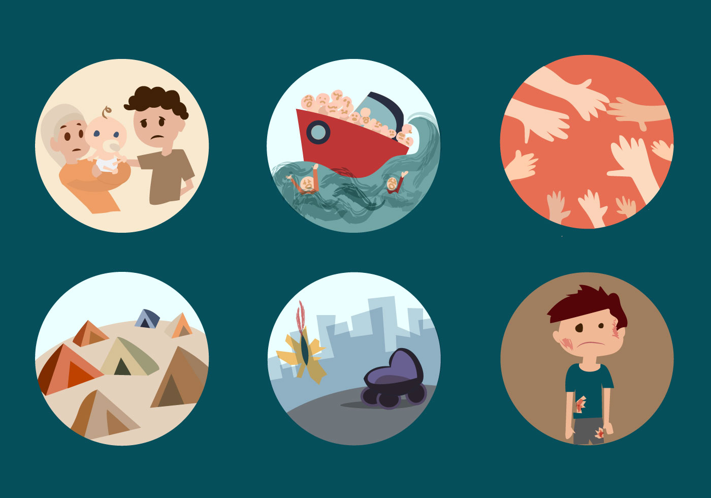 1400x980 Refugee Free Vector Art