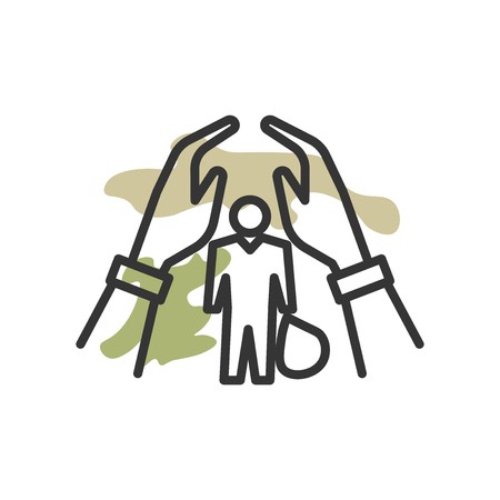 450x450 Refugee Icon Vector Isolated On White Background For Your Web