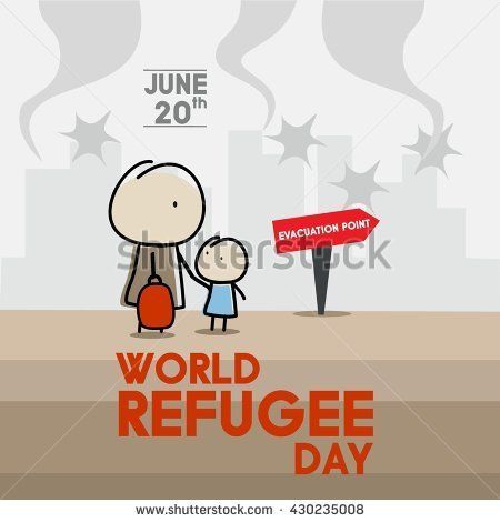 450x470 World Refugee Day Campaign Poster Refugee Awareness Poster