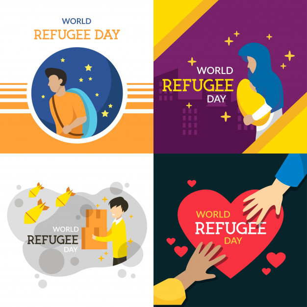 626x626 World Refugee Day Illustration Vector Premium Download