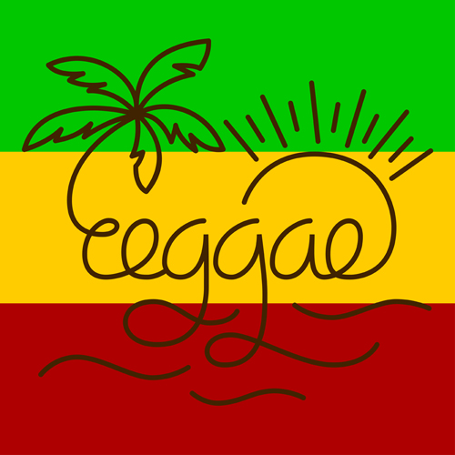 Reggae Style Text Design Vector Free Download 500x500 Reggae Style Text Design Vector Free Download