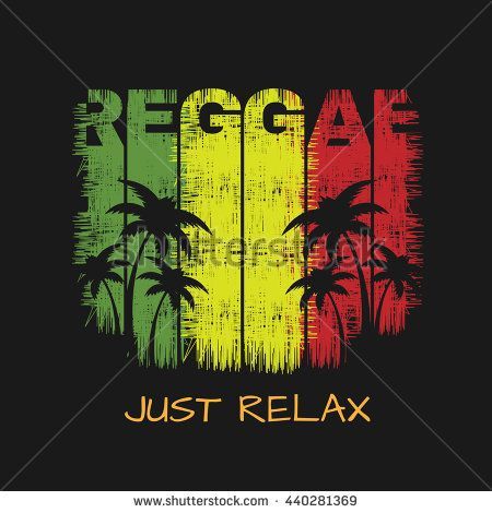 Vector Illustration On The Theme Of Reggae Music Slogan Just 450x470 Vector Illustration On The Theme Of Reggae Music Slogan Just