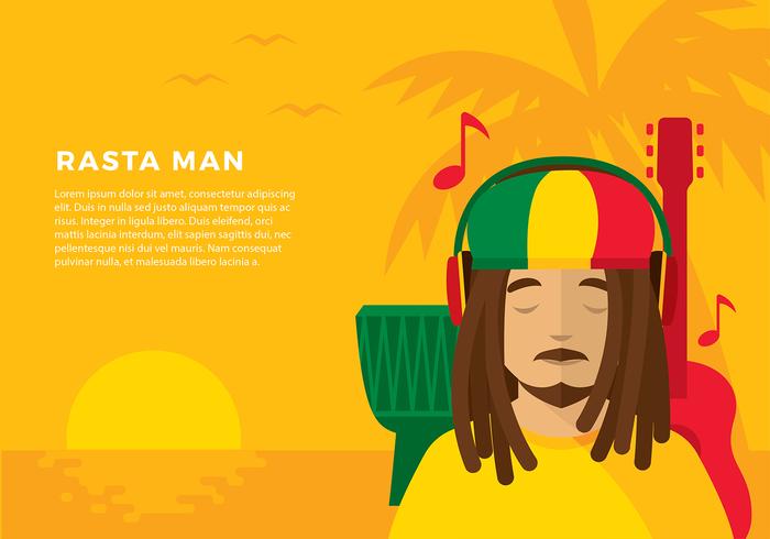 Head Phone Listening Reggae Free Vector 700x490 Head Phone Listening Reggae Free Vector