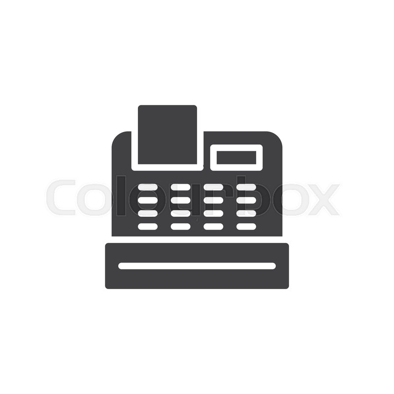 800x800 Cash Register Vector Icon Filled Flat Stock Vector Colourbox