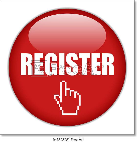 561x581 Free Art Print Of Vector Register Button Vector Register Button