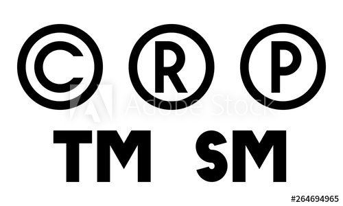 500x300 Copyright, Registered, Sound Recording Copyright, Trademark