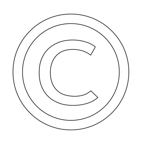 490x490 Copyright Symbol Icon Vector Illustration