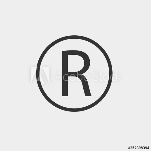 500x500 Registered Trademark Vector Icon