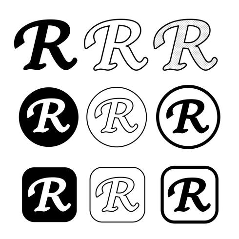 490x490 Registered Trademark Icon Symbol Sign Vector