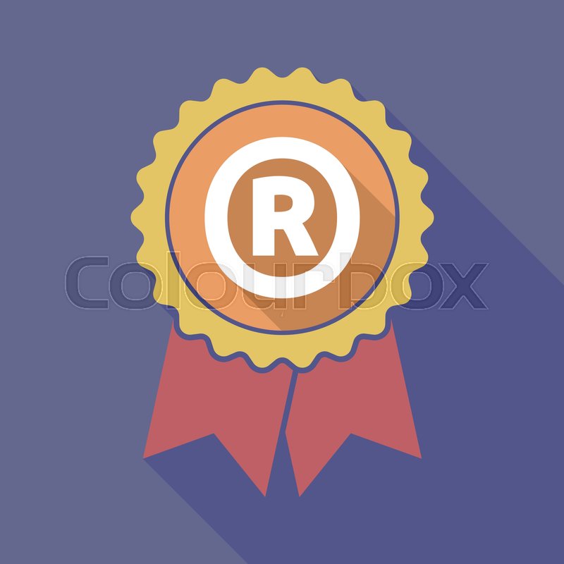 800x800 Illustration Of A Long Shadow Badge Stock Vector Colourbox