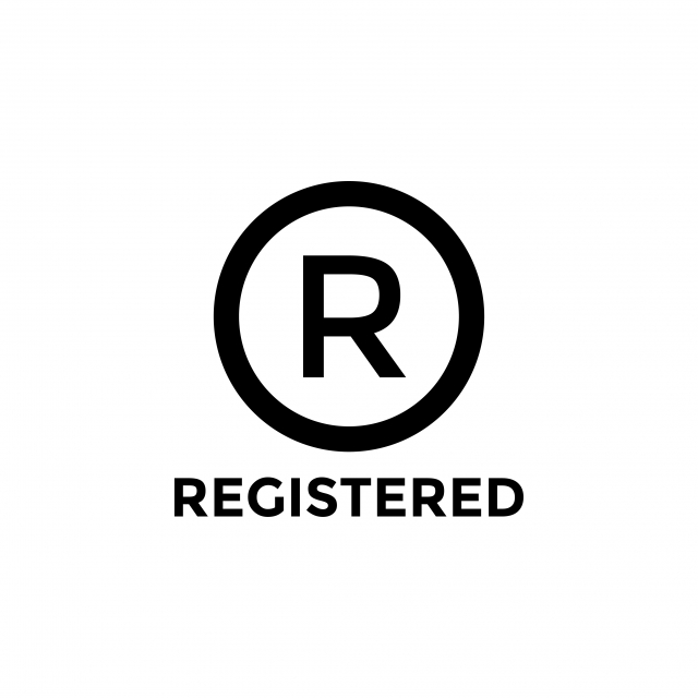 640x640 Registered Company Icon Design Template Vector Isolated, Trademark