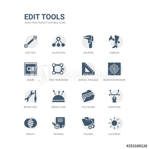 500x500 Simple Set Of Icons Such As Lightness, Folders, Defining, Opacity