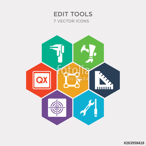 500x500 Simple Set Of Repair Tool, Registration Mark, School Triangle