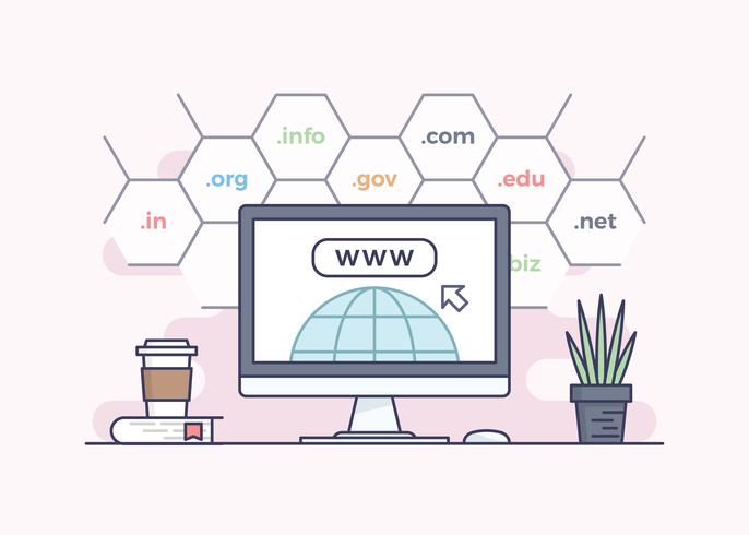 686x490 Domain Name Registration Concept Design