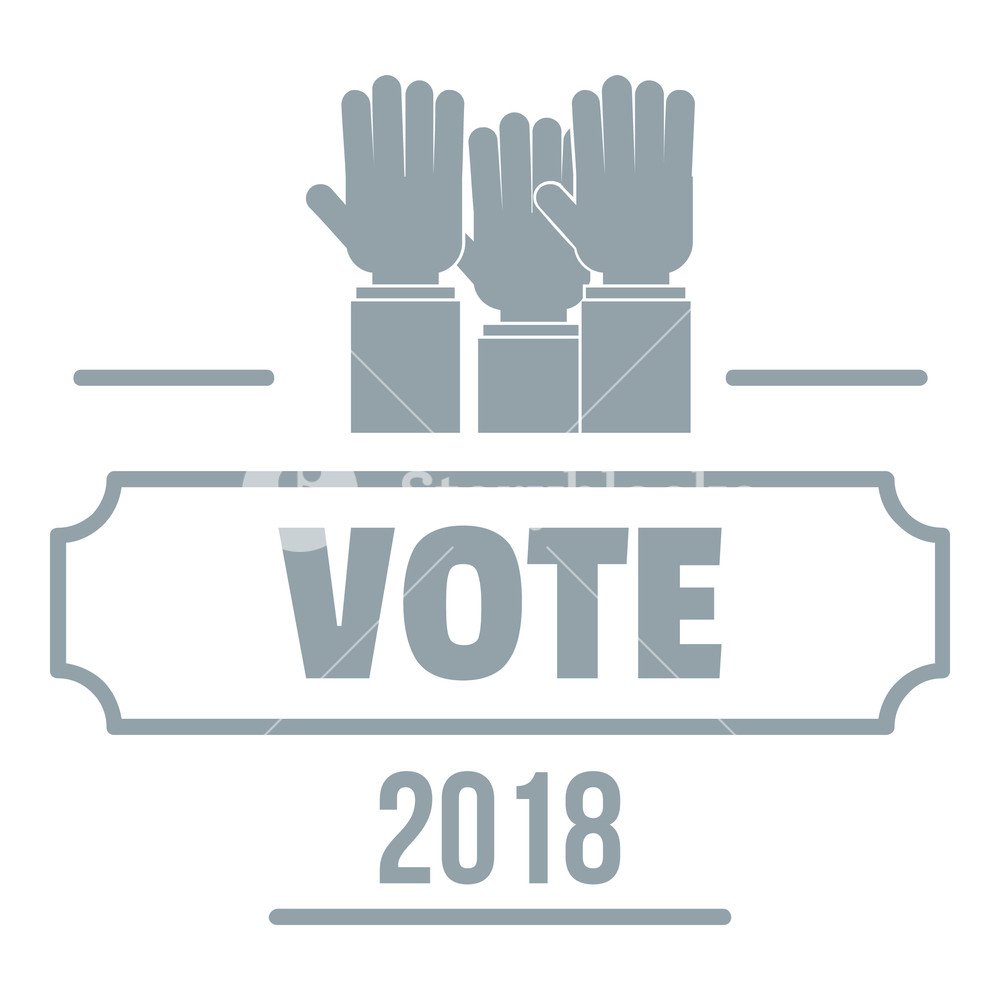 1000x1000 Vote Registration Logo Simple Illustration Of Vote Registration