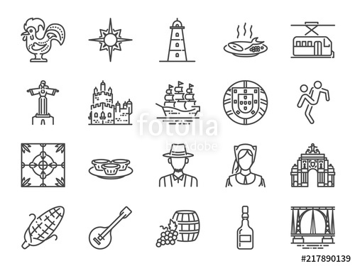 500x375 Portugal Icon Set Included Icons As Portuguese, Lisbon, Cristo