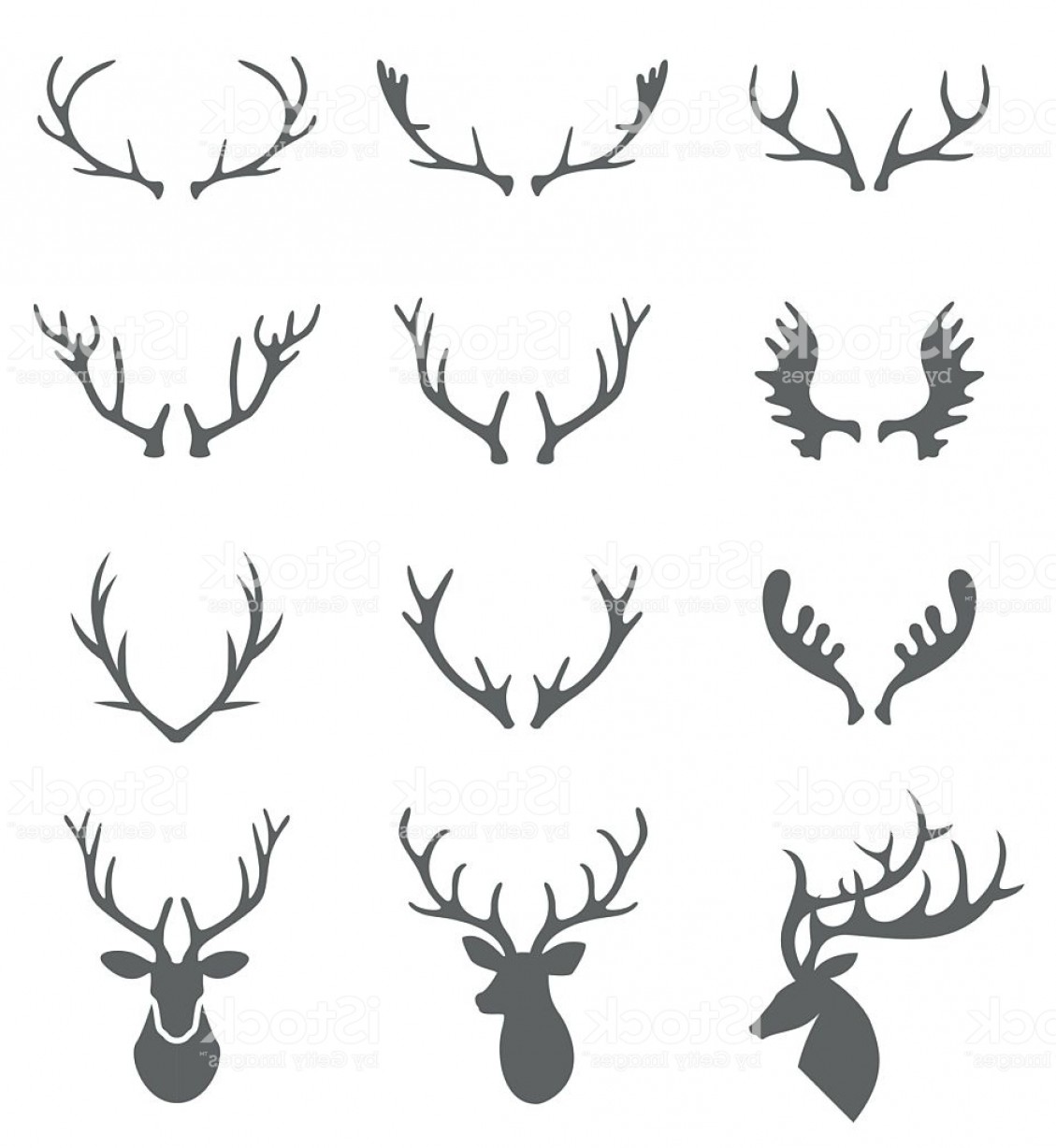 1129x1228 Antler Vector Art Hoodamath
