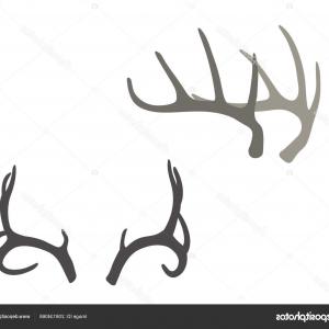 300x300 Reindeer Antlers Deer Horns Realistic Logo Vector Catchsplace