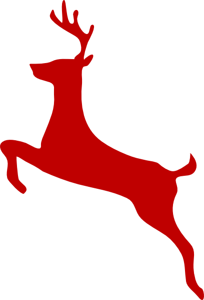 Red Reindeer Clip Art 408x599 Red Reindeer Clip Art
