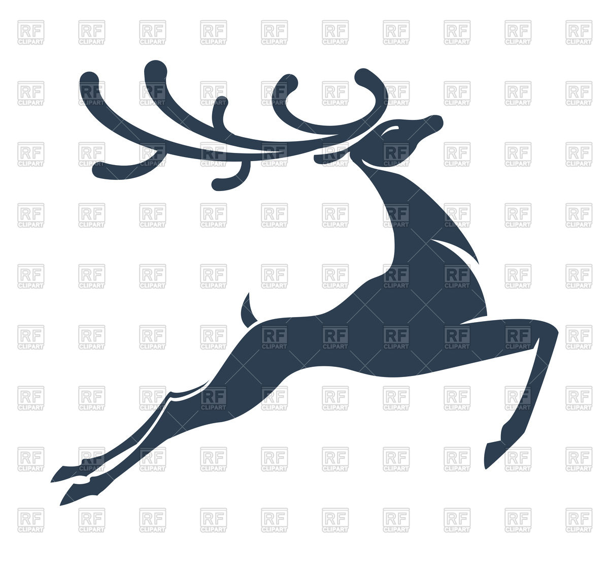 Reindeer Silhouette Vector Image Of Plants And Animals 1200x1114 Reindeer Silhouette Vector Image Of Plants And Animals