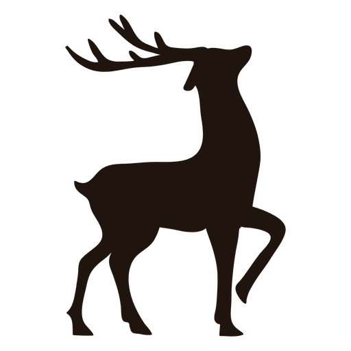Reindeer Silhouette Standing 512x512 Reindeer Silhouette Standing