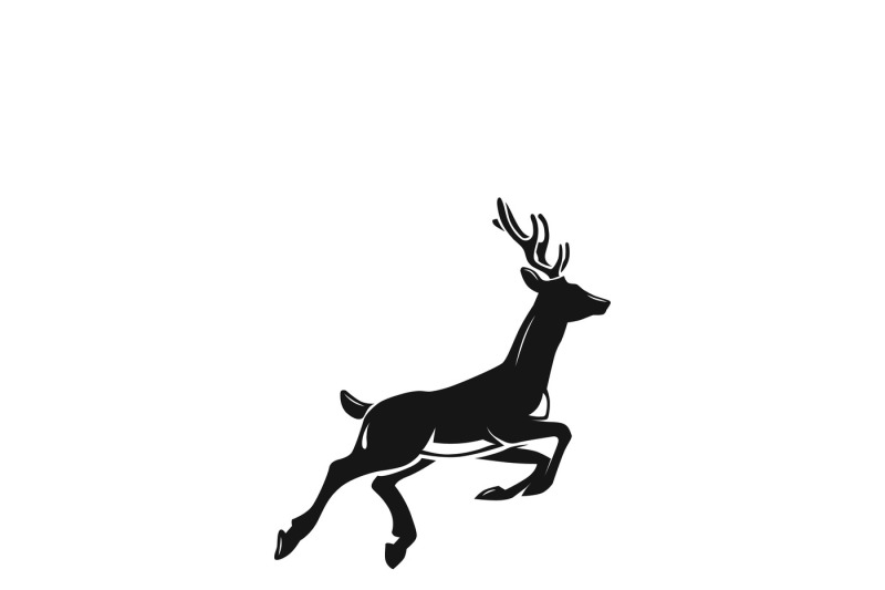 800x533 Deer Silhouette Or Reindeer Vector Icon