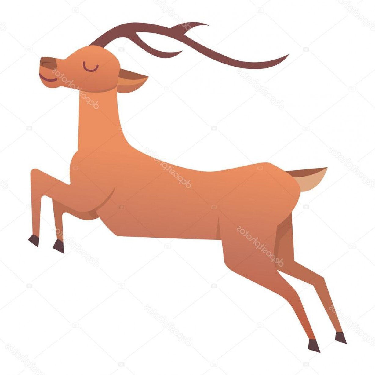 1228x1228 Reindeer Vector Clip Art Hoodamath