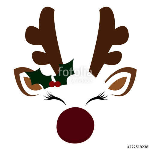 500x500 Christmas Reindeer Vector Stock Image And Royalty Free Vector