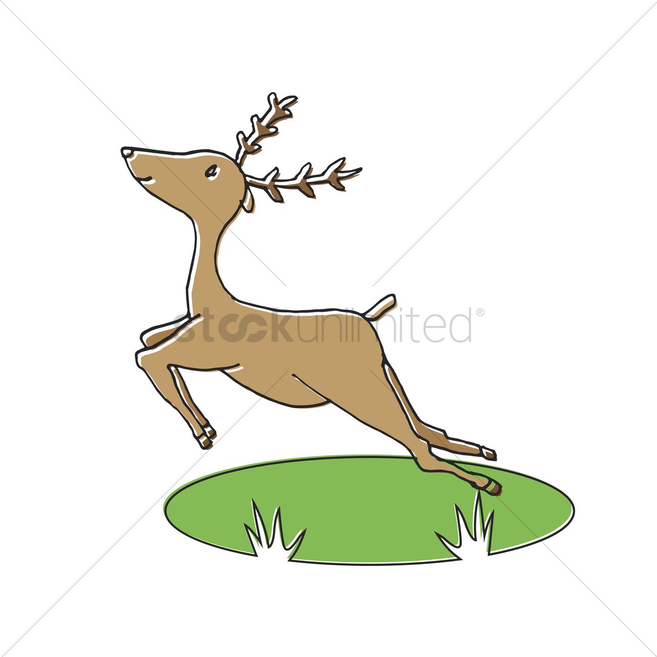 1300x1300 Free Illustration Of A Reindeer Vector Image