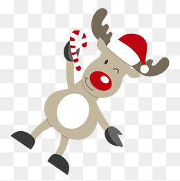 260x261 Cartoon Christmas Reindeer Vector Materi