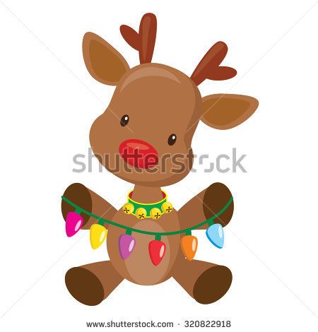 450x470 Christmas Reindeer Vector Illustration Christmas