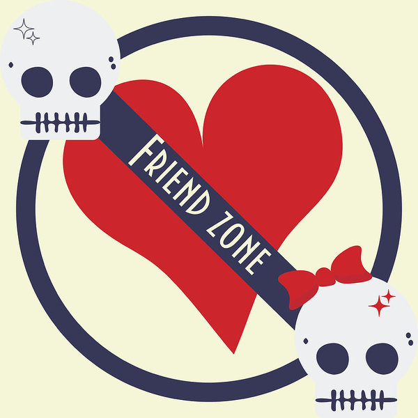 600x600 Friendzone Relationship Vector Illustration Heart Shape Symbol