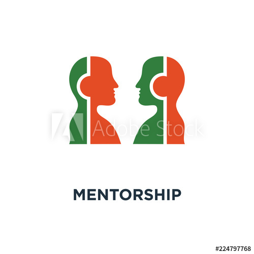 500x500 Mentorship Icon Mentoring And Guidance Concept Symbol Design