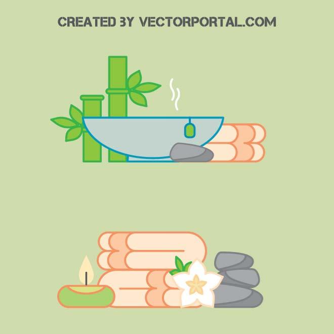 660x660 Spa And Relax Vector Icons