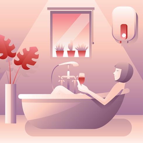 490x490 Bathroom Relax Vector