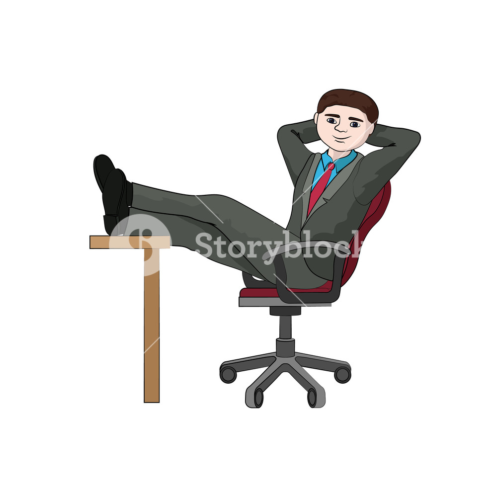 1000x1000 Businessman Folded Legs On The Table