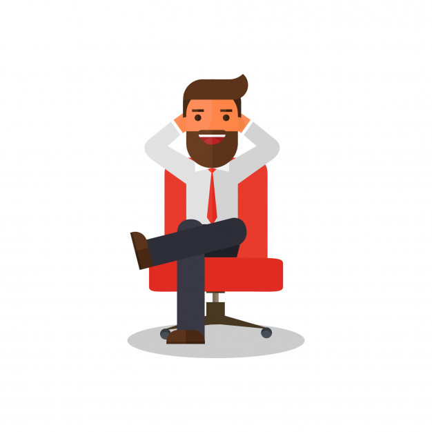 626x626 Businessman Relax Vector Premium Download