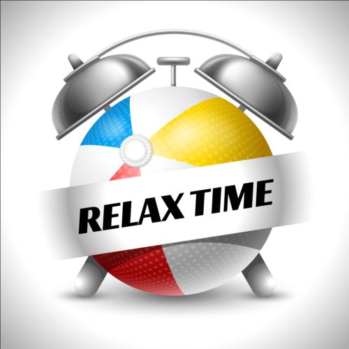 500x500 Clock With Relax Vector Free Download