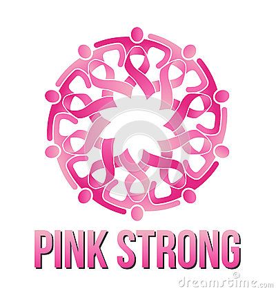 400x421 Strong! Pink Out! People Logo, Cancer Symbol, Ribbon Logo